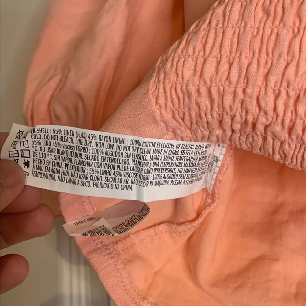 Forever 21 Peach Puff Sleeve Top - Picture 7 of 7